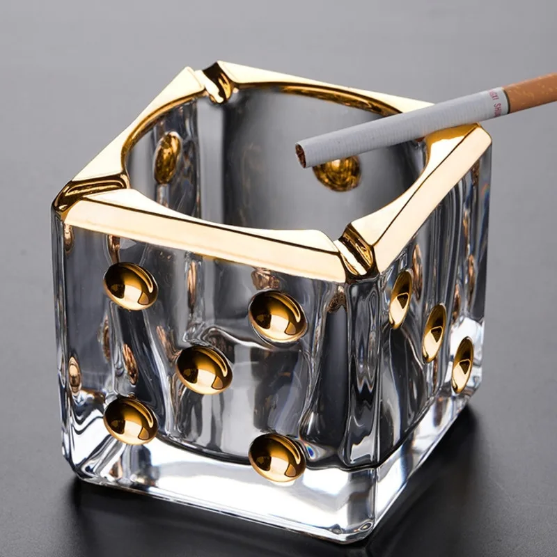 

Золотая пепельница с ободком, ветрозащитная, керамическая, в стиле лёгкой роскоши, художественный декор для офиса, отеля, стола, подарок для него, для неё на день рождения, годовщину