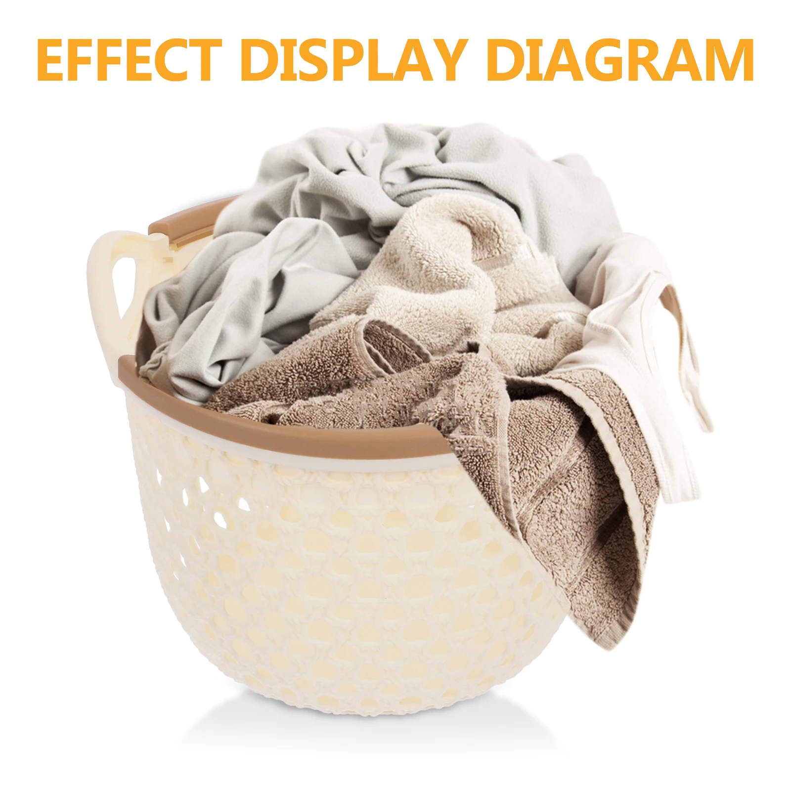 

Hollow Storage Rustic Style Plastic Organizer Desktop Sundries Basket Multi-Use Pp Material For Home Decoration