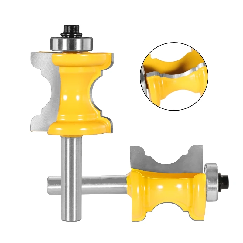 YUSUN  Bull Nose Molding Handrail  Router Bit Woodworking Milling Cutter For Wood  Face Mill