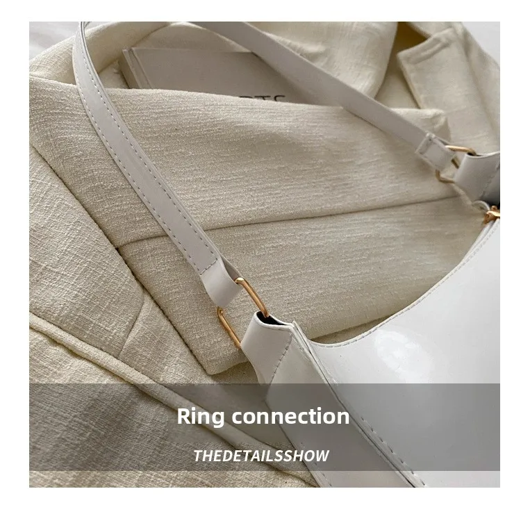 Neue, schlichte, lässige Damen-Unterarmtasche, ausländische Textur, kleine quadratische Handtasche, modische, vielseitige Umhängetasche für Pendler – Detail 5