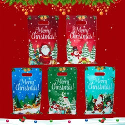 Christmas Snowman Santa Return Gift Bag Navidad Natal Noel Candy Cookie Bag Merry Christmas Decor For Home 2024 New Year 2025