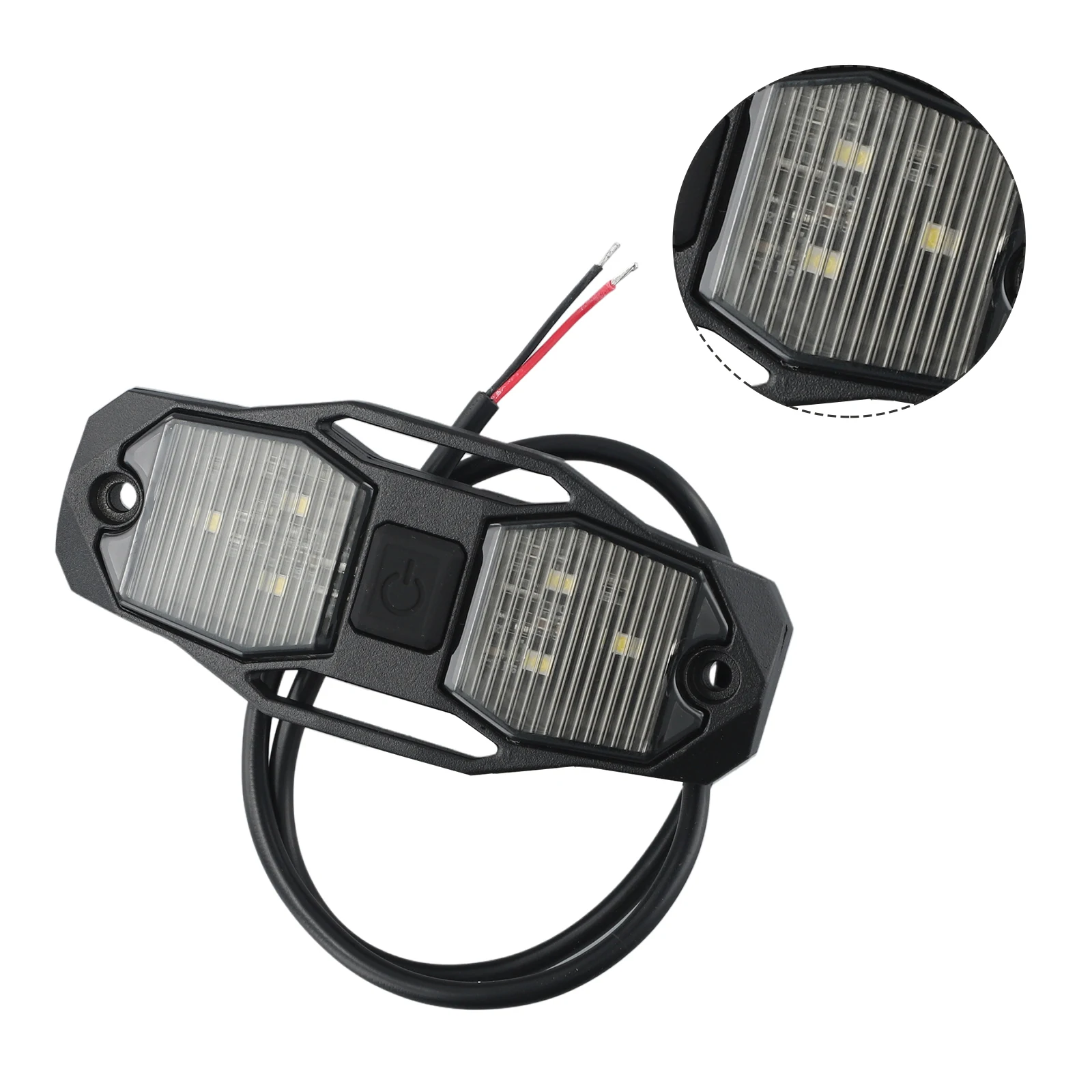 12V Car LED Bumper Car Roof Light 6000K White Led Light Kit Rock Light For Polaris for rzr UTV 4WD Auto Accessories
