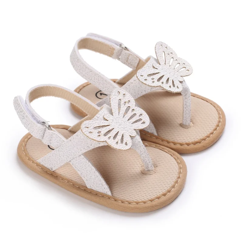 Shiny Butterfly Baby Girl Sandals with Soft soles, Easy Walking, Cute, Summer