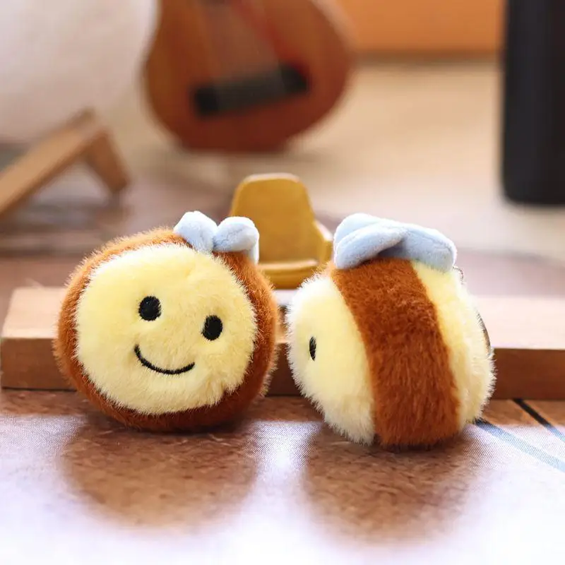 

Kid's Favourite Kawaii Bee Stuffed Doll, Soft Insect Plush Keychain, Perfect Birthday or Christmas Present