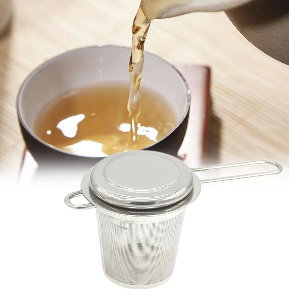 304 Stainless Steel Tea Infuser with Extra-Fine Mesh, Long Handle, Collapsible & Dishwasher Safe