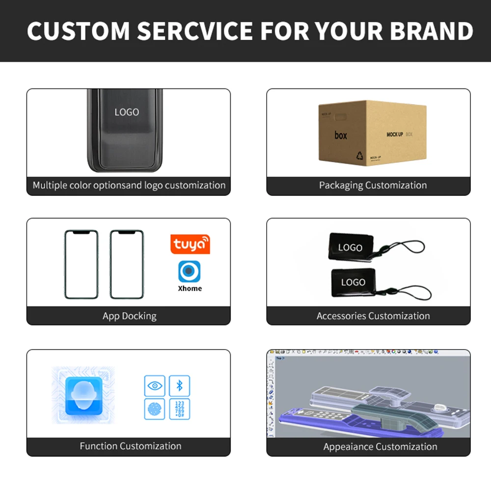 2025 P80 新型自動電子指紋バイオメトリックロック Wifiスマートロック 3D顔認証デジタルドアロック カメラ付き