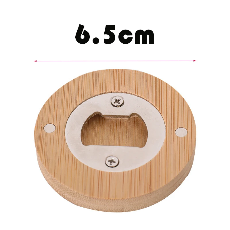 Wooden Magnetic Bottle Opener Beer Opener Wall Mounted Fridge Magnet Cap Catcher Kitchen Bar Tool Gift for Men Dad view 6