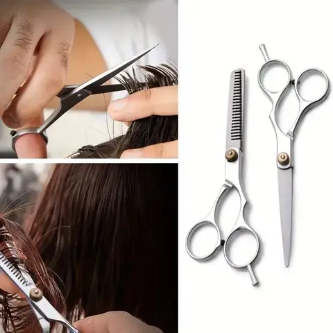 1/2pcs Hair Scissors Professional Stainless Steel Sharp Barber Shears Hair Thinning Scissor for Salon Home Hairdressing Uses