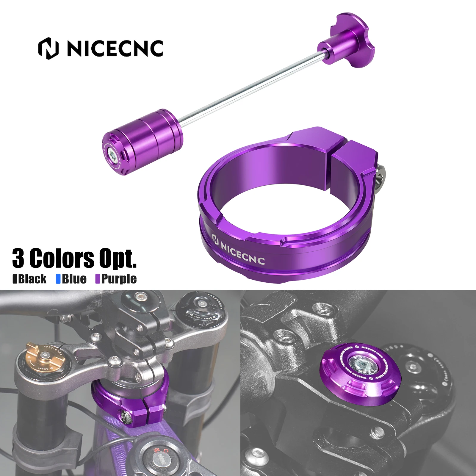 

NICECNC For Surron Light Bee X Sur-ron Light Bee S L1E Front Fork Suspension Core & Head Tube Frame Brace For Segway X160 X260