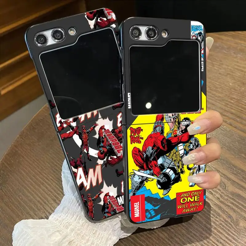 

Deadpool Hero Cool Wolverine phone Cases for Samsung Galaxy Z Flip 5 6 case ZFlip4 ZFlip5 5G ZFlip3 Flip funda Antiscratch cover