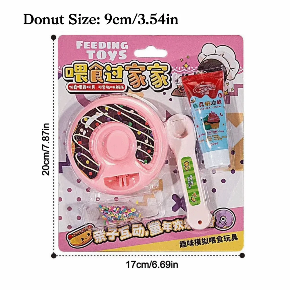 DIY Donut Donut Voedsel Voeden Speelgoed Simulatie Crème Japanse Pudding Voeden Speelgoed Interactief Spelen Rollenspel Speelgoed Vroeg Onderwijs
