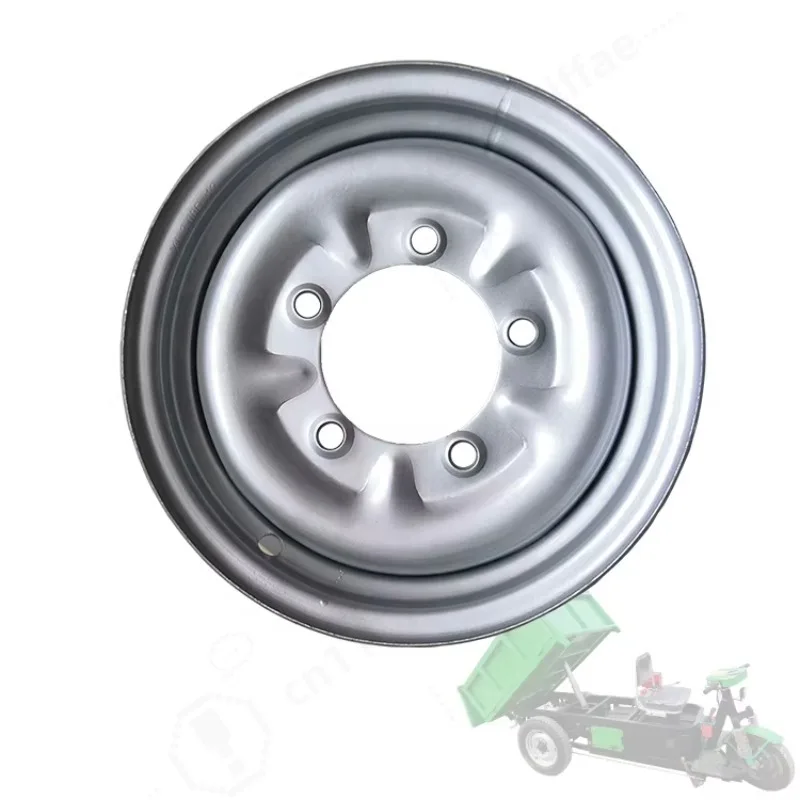12 Inch Steel Wheel Rim 5.00‑12, Rear Wheel Hub for Electric Tricycle & ATV Quad Motorcycle Replacement Parts