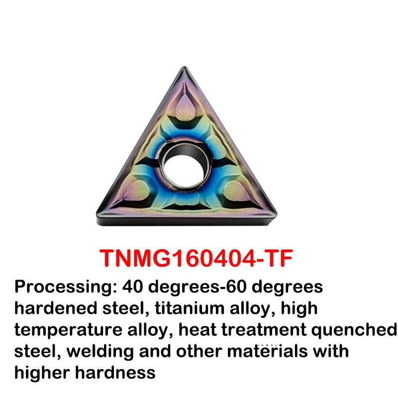 CNC Insert Quenched Steel Heat Treatment Hardened Material Triangular Peach Shaped Outer Circle  Turning Hard Cutter Insets