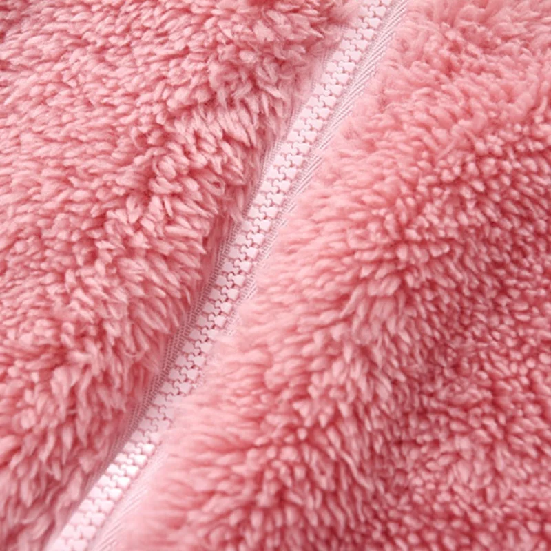 2026 Herbst Verdickter Fleece-Strampler für Neugeborene, Einfarbiger Baumwoll-Kapuzenoverall für Babys, Kleinkinder-Strampler für Mädchen und Jungen, Warmes Outfit – Detail 5