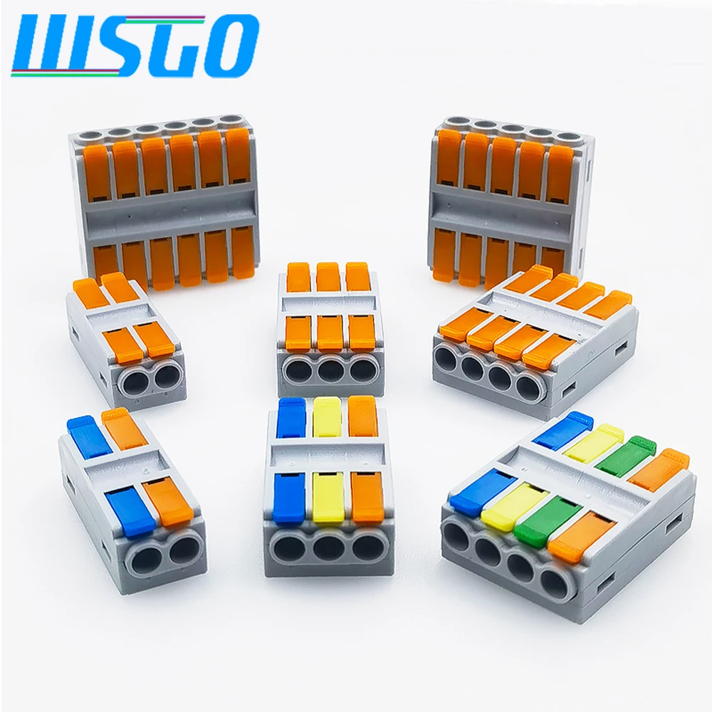 Fast Connector Cable Terminal, 6mm2 Push-in Connector, Wire Merger, Split-Wire Wiring Terminal