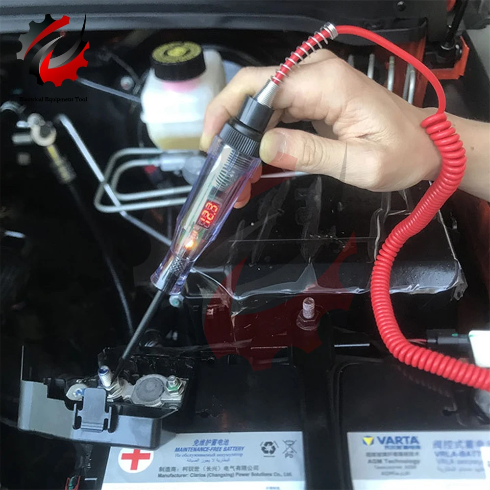 Probador de Circuito automático para coche, probador de voltaje de camión, bolígrafo de prueba de sonda de diagnóstico automático, 3V, 6V, 12V, 24V,