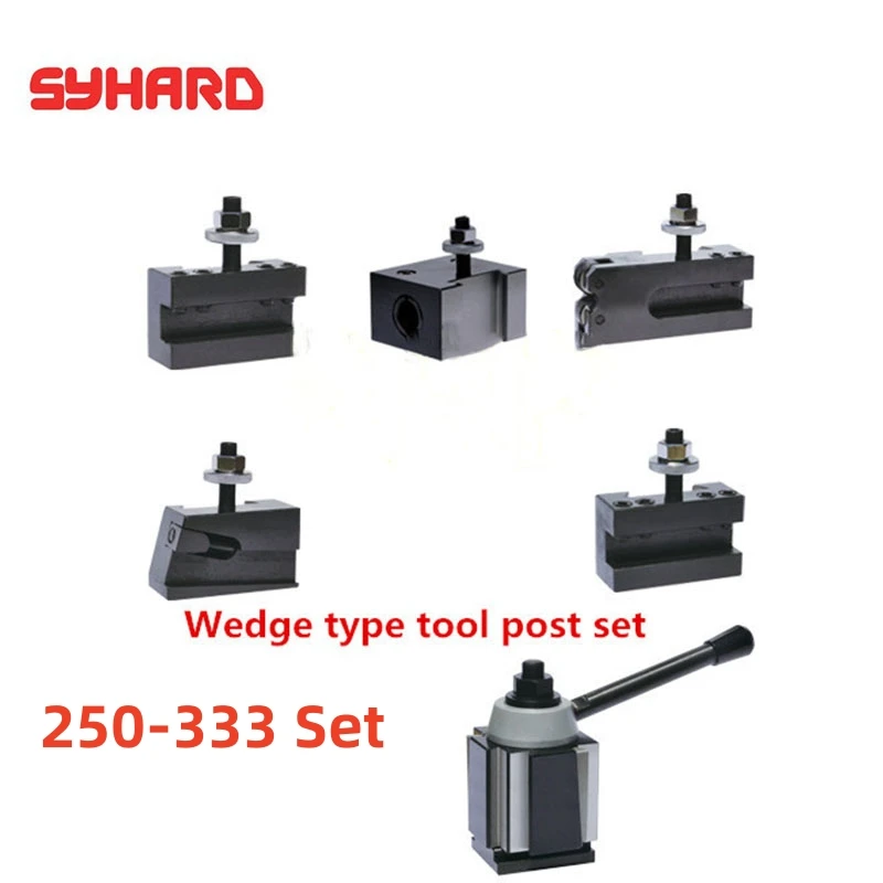 250-333 Set Wedge Type Quick Change Tool Post GIB Piston Type Post Tool Holder