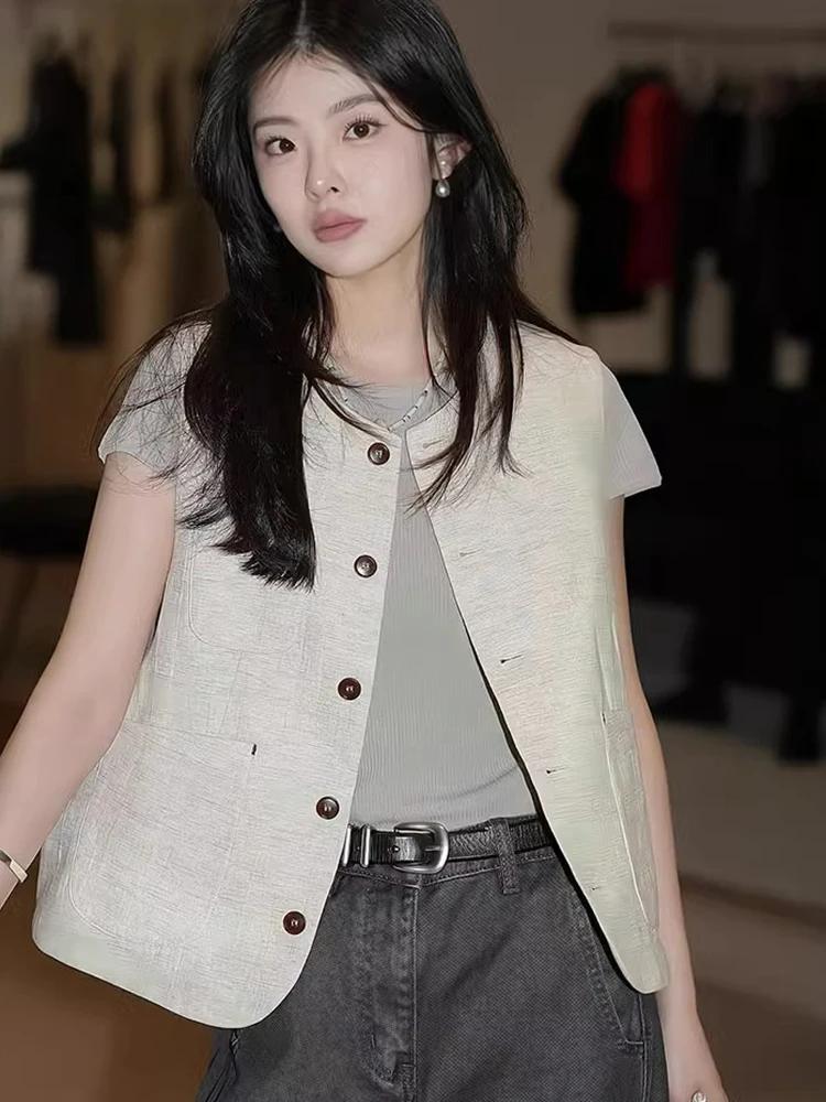 

Жилет Ele на одной пуговице Faionable Commute Svel, осенний новый Sle, маленький элегантный европейский товар, верхняя женская одежда