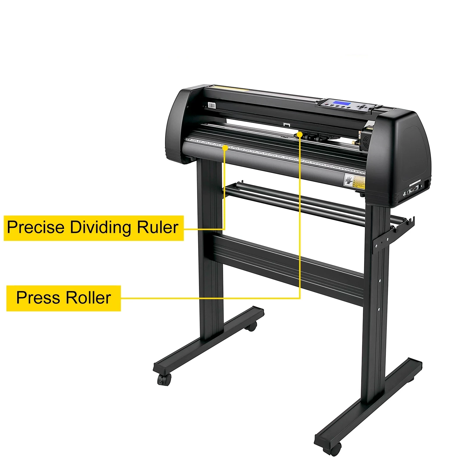 New 28-Inch 870MM Max Paper Feed Printer Cutting Plotter Semi-Automatic Vinyl Cutter Machine 3 Blades LCD