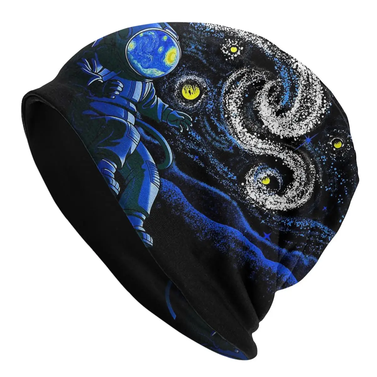 Starry Night Gravity Vincent Van Gogh Post-Impressionist Painter Unisex Bonnet Thin Outdoor Hats Double Layer Hat Breathable Cap