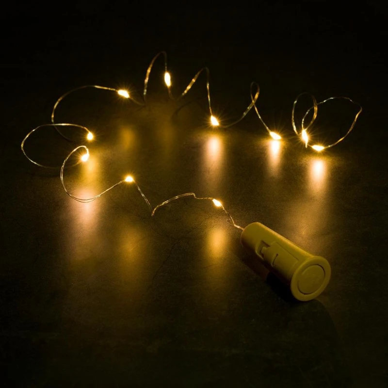 LED Solar Wijnflessenstop Koperdraad Lichtslinger Bruiloft Festival Decoratie Sfeer Wijnfles Licht