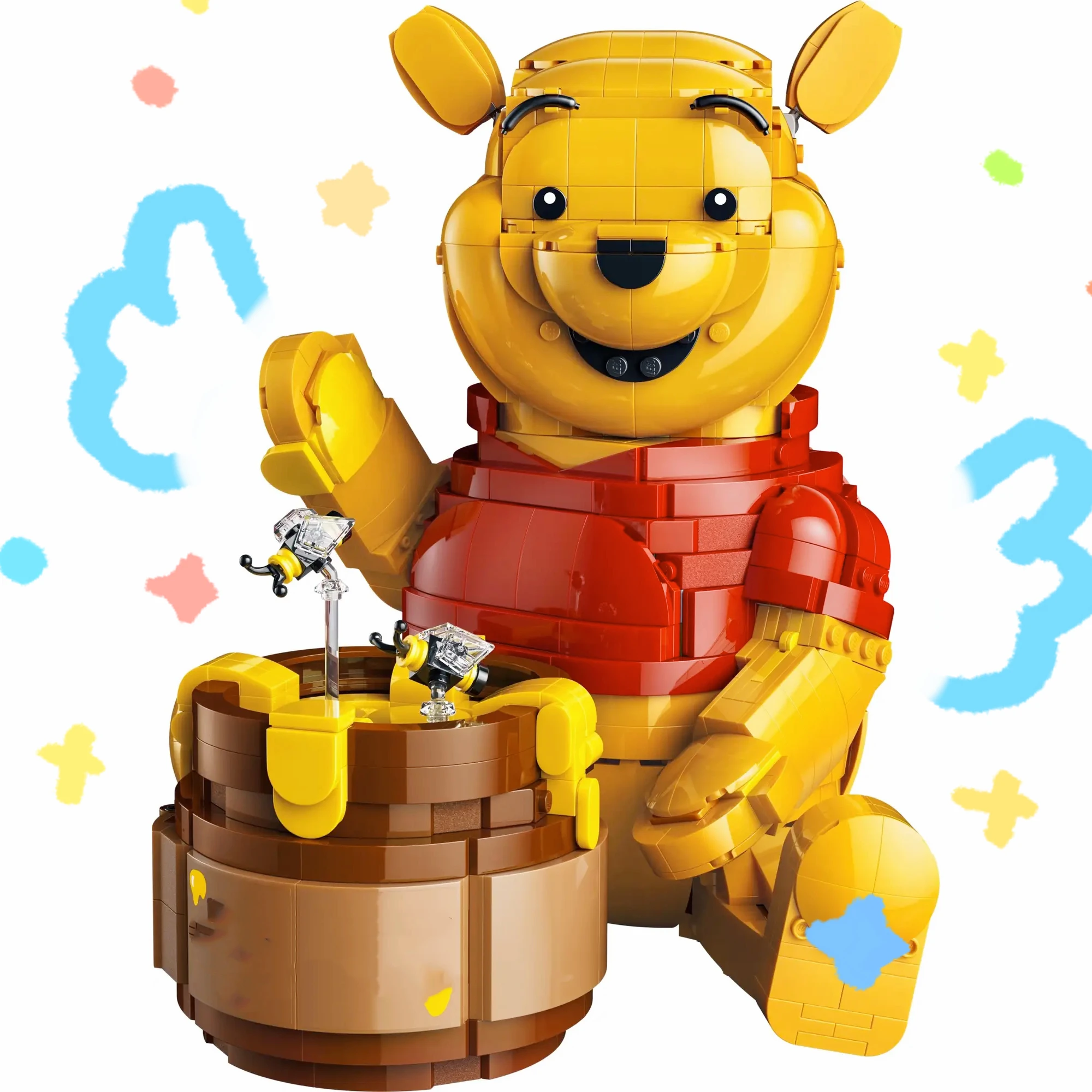 

Cartoon Character Theme Model In Stock 1399pcs The Pooh With Honey Jar Building Blocks Creative Toys Birthday Gifts for Kids