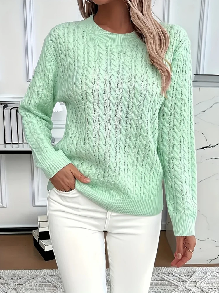 

New Summer Women's Sweater,Long Sleeve Sweaters,Pullovers,Casual Sweaters,Cozy Sweaters,Basic Tops For Ladies,Woman's Clothing