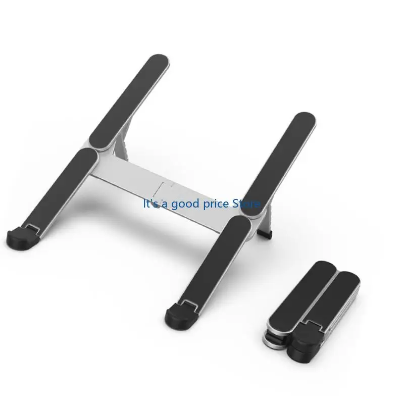  Ergonomic Ventilated Notebook Stand 6 Heights Positions Foldable Portable Design