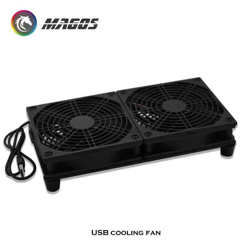 USB Cooling Fan PC Case Fan For Modems/TV Boxesr/Routers Radiator Coole,Desktop Portable 2000RPM 12X12X5/24X12X5/36X12X5CM