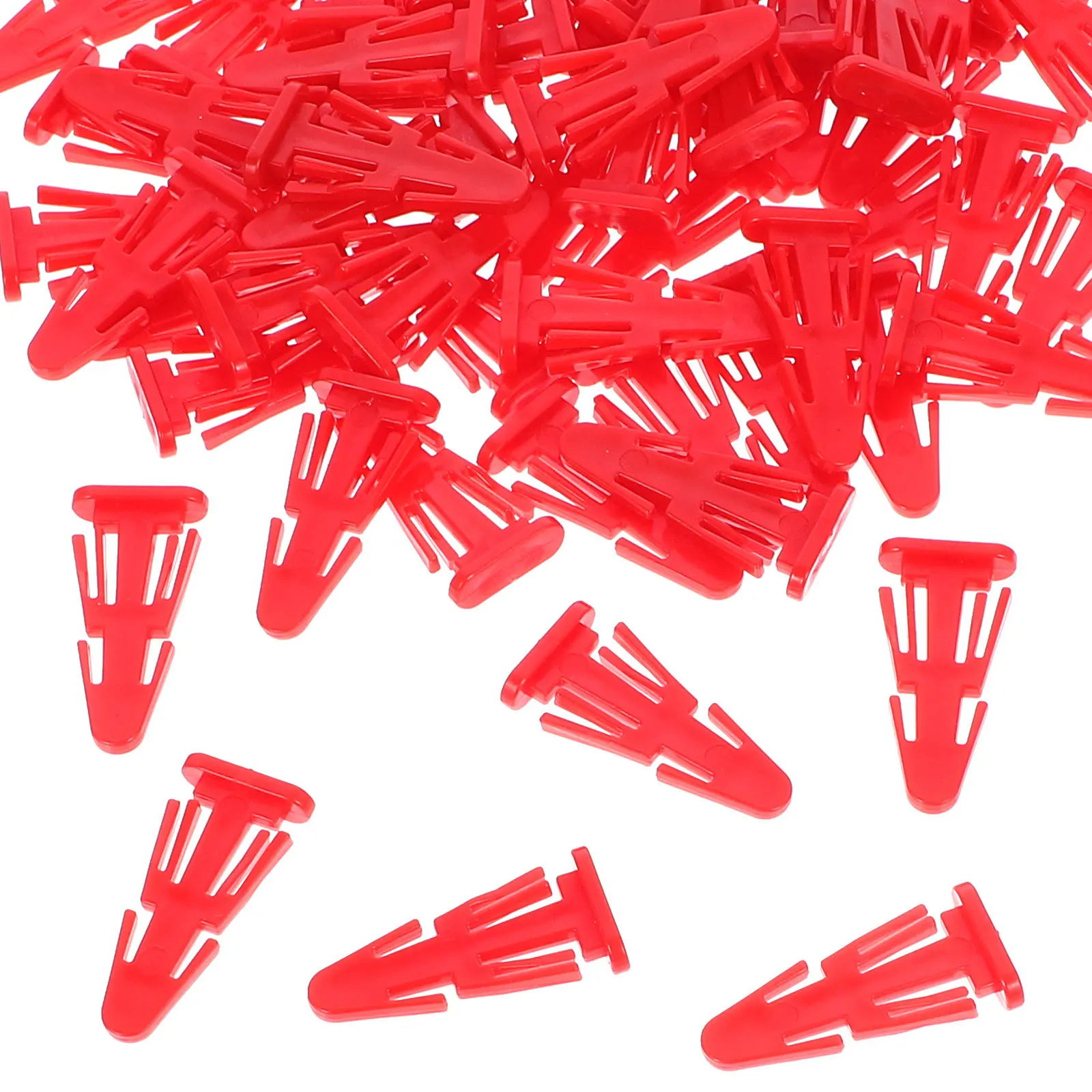 100 Uds tapa de cubo de basura pasador con bisagras pestillos de plástico duraderos para múltiples cubos cubierta de cubo de basura suministros de enchufe pestillos de plástico