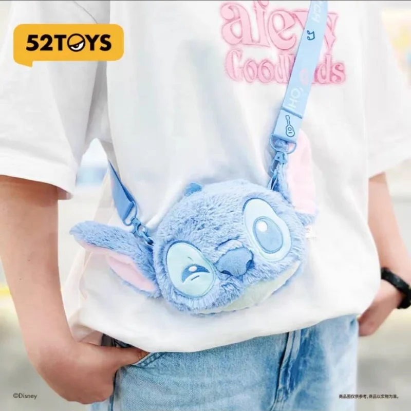 Disney Stitch 52toys Genuine Crossbody Plush Itabag Doll Bag Cute Gacha Merch Versatile Backpack Peripheral Plush Phone Rope