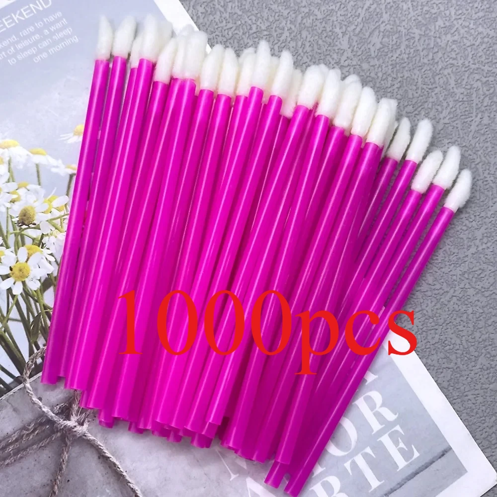 Wholesale 100/1000 PCS Disposable Lip Brush Women Accessories Lipstick Gloss Wands Applicator Perfect Best Make Up Tool Hotting image 3