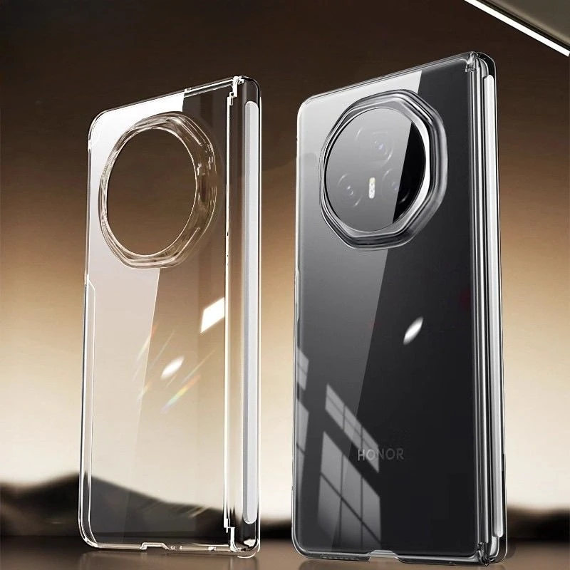 

Прозрачный жесткий чехол из поликарбоната для Honor Magic V5, противоударные чехлы для телефонов Magic V5 MagicV5, прозрачный чехол на заднюю панель, чехол Funda