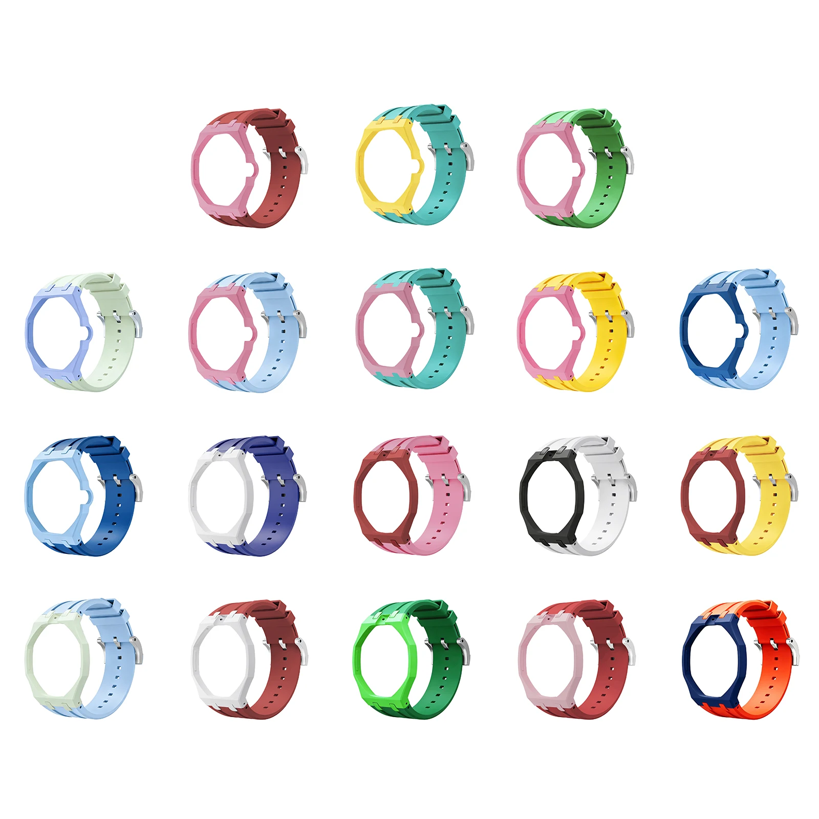 Change to Wristwatch Strap + Case for x AP Royal pop Pocket Watch Bio-Ceramic Case+Silicone Band 2 In 1 Wriststrap Accessories