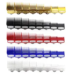 8Pcs/Set Limit Comb For Wahl Electric Clippers Barber Shop Pro Cutting Guide Comb Positioning Calipers Comb Clipper Guard Y1001