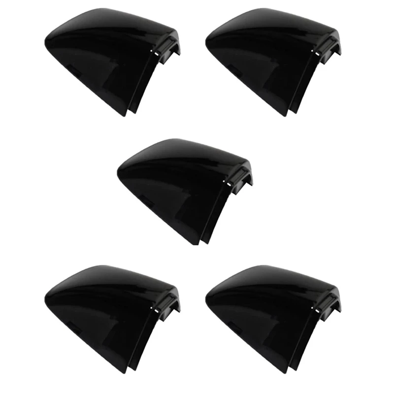 5X 1K8837879 5KD837879 Front Left Door Handle Lock Cylinder Cover For Golf 6 Passat Sharan Skoda Superb Seat Black