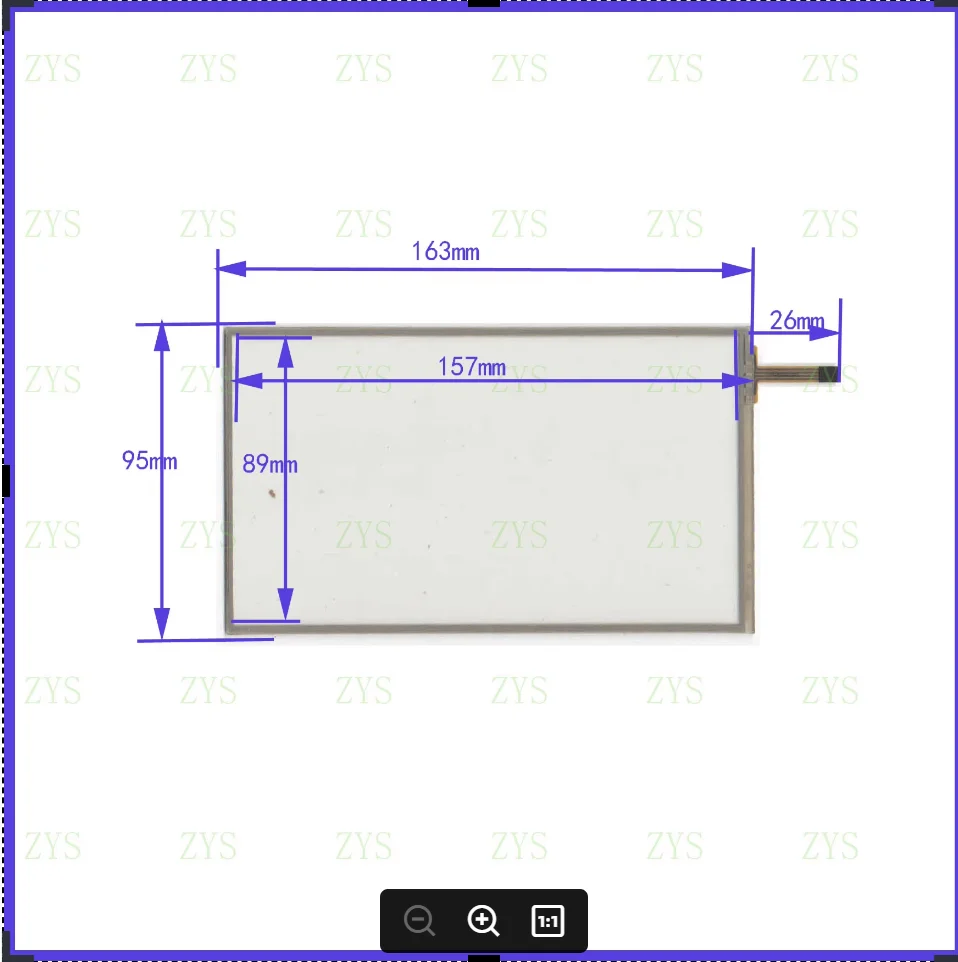 

ZhiYuSun NEW AM3715 163*95MM 7inch For car radio Touch Screen panel 163mm*95mm Touch scesor AM 3715
