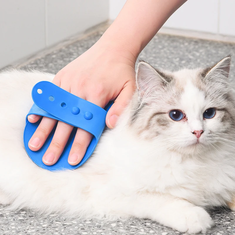 Soft Rubber Dog Cat Brush Silicone Pet Bath Cat Hair Remover Comb Massage Brush Pet Supplies Dog Grooming Wash Cleaning Supplies