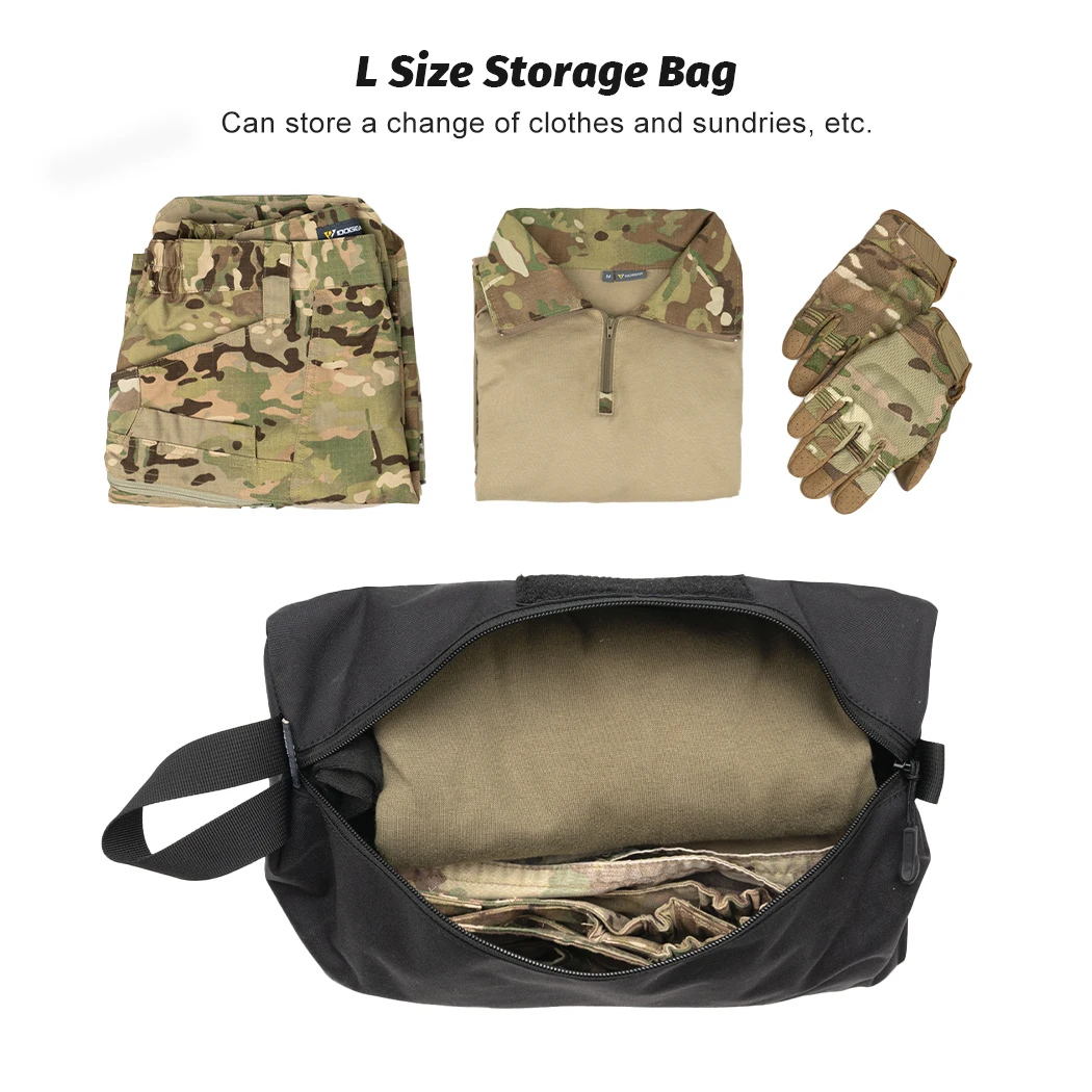 IDOGEAR Tactical Accessory Pouch 3PCS Zipper EDC Pouch Admin Tool Storage Bag  35102