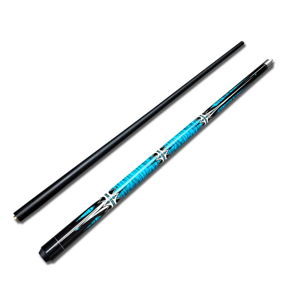 High Quality Custom Two-Piece Carbon Fiber Pool Cue Stick 9mm Snooker Cue with Maple Butt Sleeve and 13mm Tip  Eight-Ball