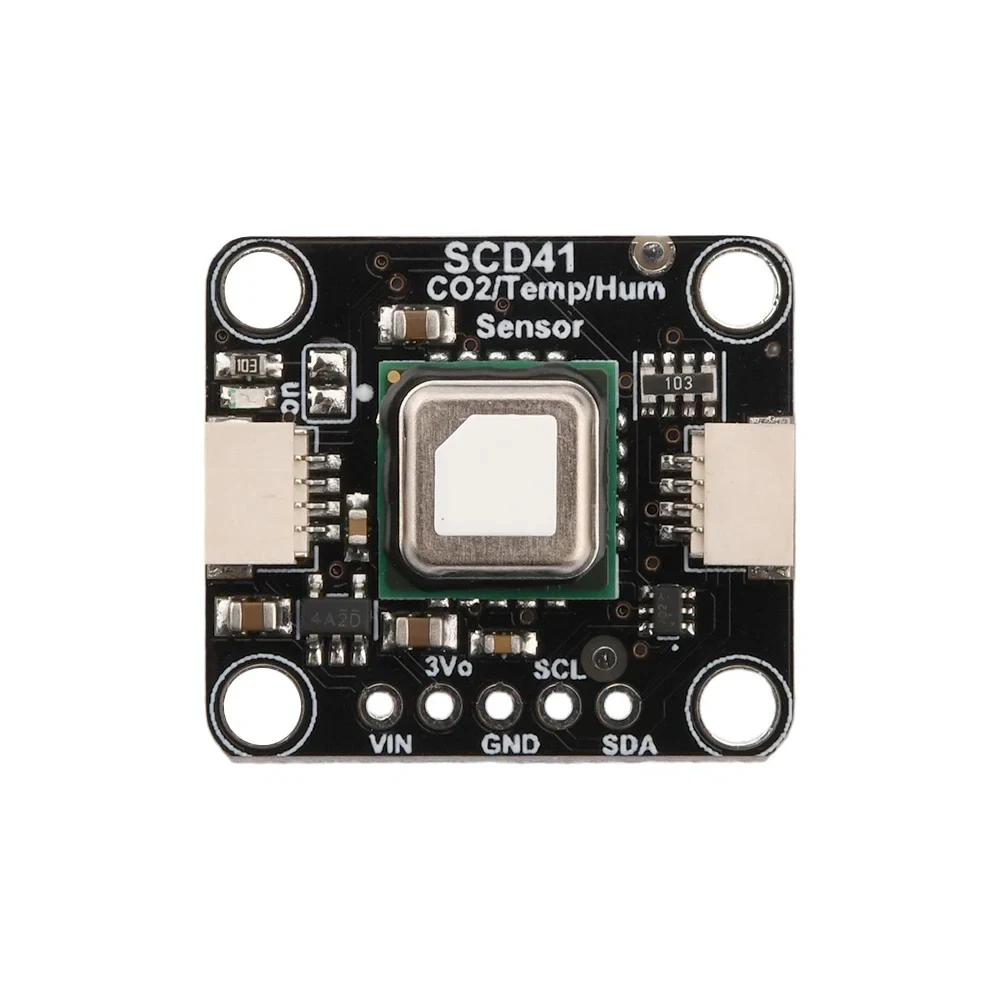 وحدة استشعار الغاز SCD41 تكتشف مستشعر درجة الحرارة والرطوبة لثاني أكسيد الكربون ثاني أكسيد الكربون I2C وحدة استشعار الغاز SCD40