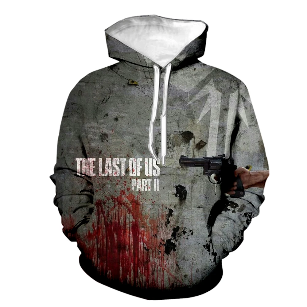 Sweats à capuche College 3D The Last Of Us pour hommes et femmes, sweat à capuche PVD Respzed, pulls décontractés, vêtements de survêtement, jeu d'automne, mode