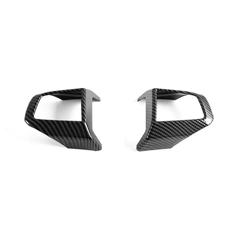A99F-For Mini Cooper S F66/Cooper Cabrio F67 2025 Steering Wheel Button Cover Trim ABS Carbon Fiber Car Accessory