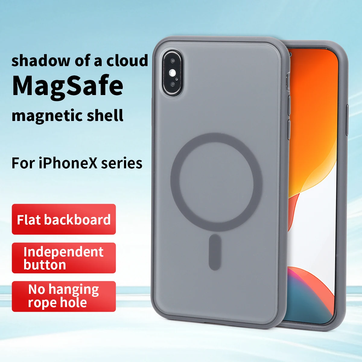Étui mat – Protection magnétique antichoc complète contre les chutes, compatibilité du couvercle à poignée souple givrée et lisse pour iphone X XS XR XsMax