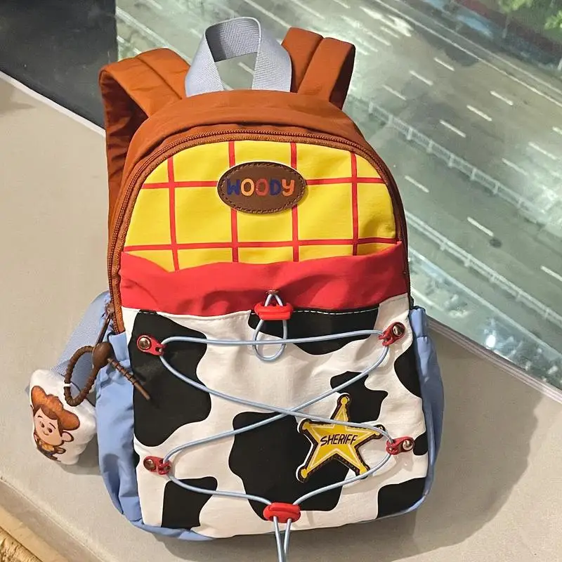 

Disney Toy Story Woody Schoolbag Printed Cartoon Buzz Lightyear Personality Creative Backpack Large Capacity Commuter Bag Gifts
