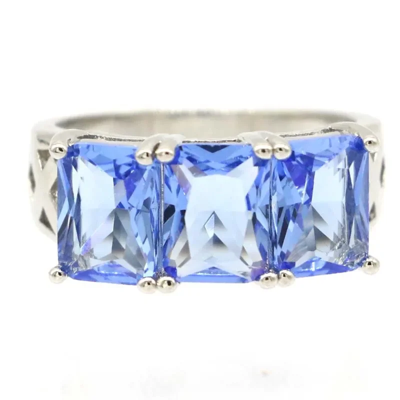 

Кольца из настоящего стерлингового серебра 925 пробы, 4,4 г, индивидуальный фиолетовый танзанит, турмалин, зеленый цаворит, гранат, кунзит