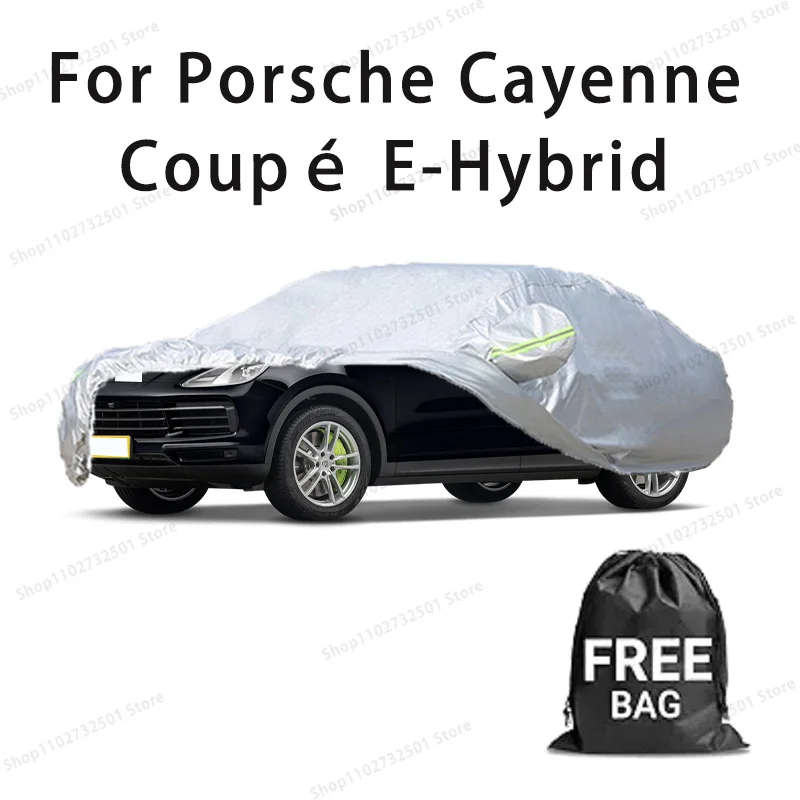 For Porsche Cayenne Coup é E-Hybrid Car Cover with Reflective Strip Dustproof UV Scratch-Resistant Sunscreen Protective cover