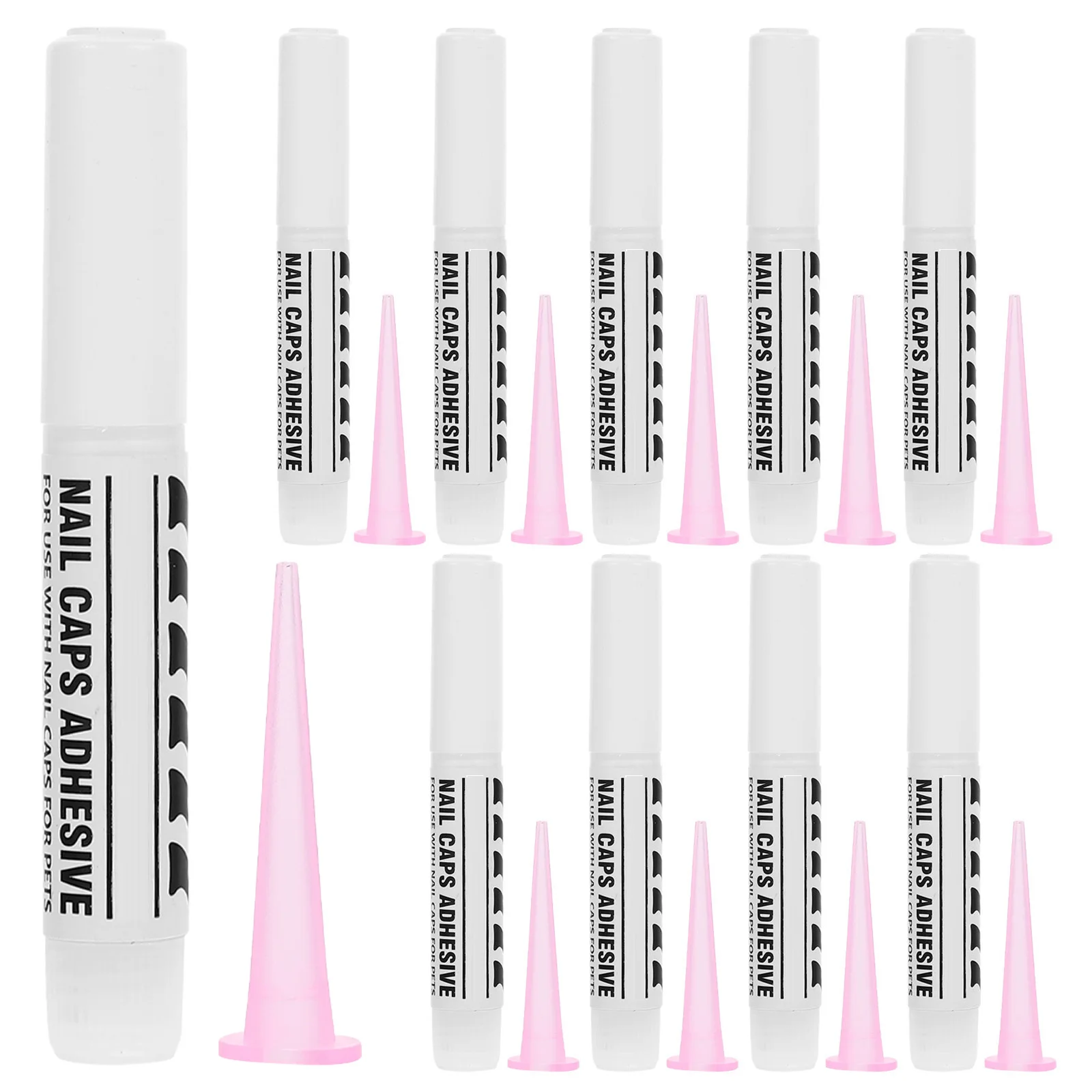 

20Pcs Cat Nail Glue Strong Hold Adhesive for Pet Nail Caps Easy Apply Long-Lasting Secure Fit for Dogs Cats Claws