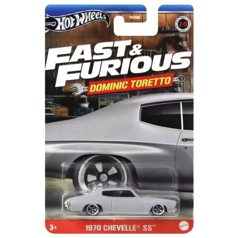 Hot Wheels Cars Fast & Furious HNR88-F 1995 Mazda RX-7 LYKAN HYPERSPORT 1950 CHEVY FLEETLINE Model Car Toy Boys Gift