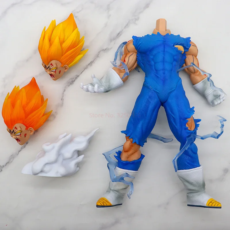 Фигурка Dragon Ball Z Vegeta, 27 см, экшн-модель из ПВХ, коллекция игрушек GK, самодетонационная версия Majin, аниме, подарок ручной работы